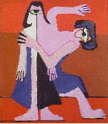 Ernst Ludwig Kirchner Mask-dance oil